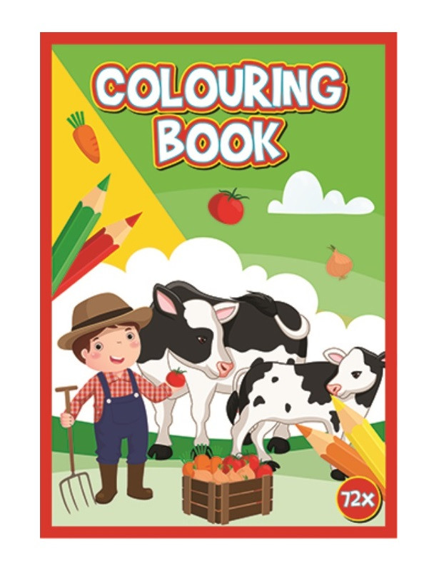 Kniha omaľovánok 72 strán A4 Farma