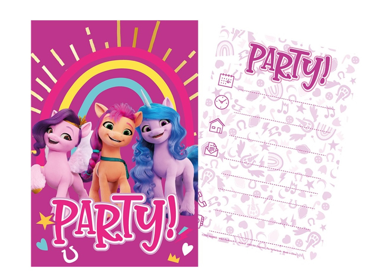 Sada párty 5 pozvánok + 5 obálok My Little Pony