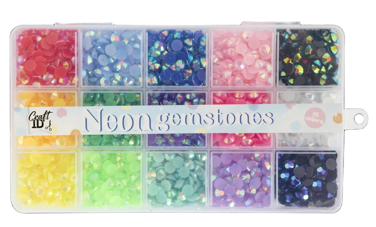 Sada drahokamov neónové