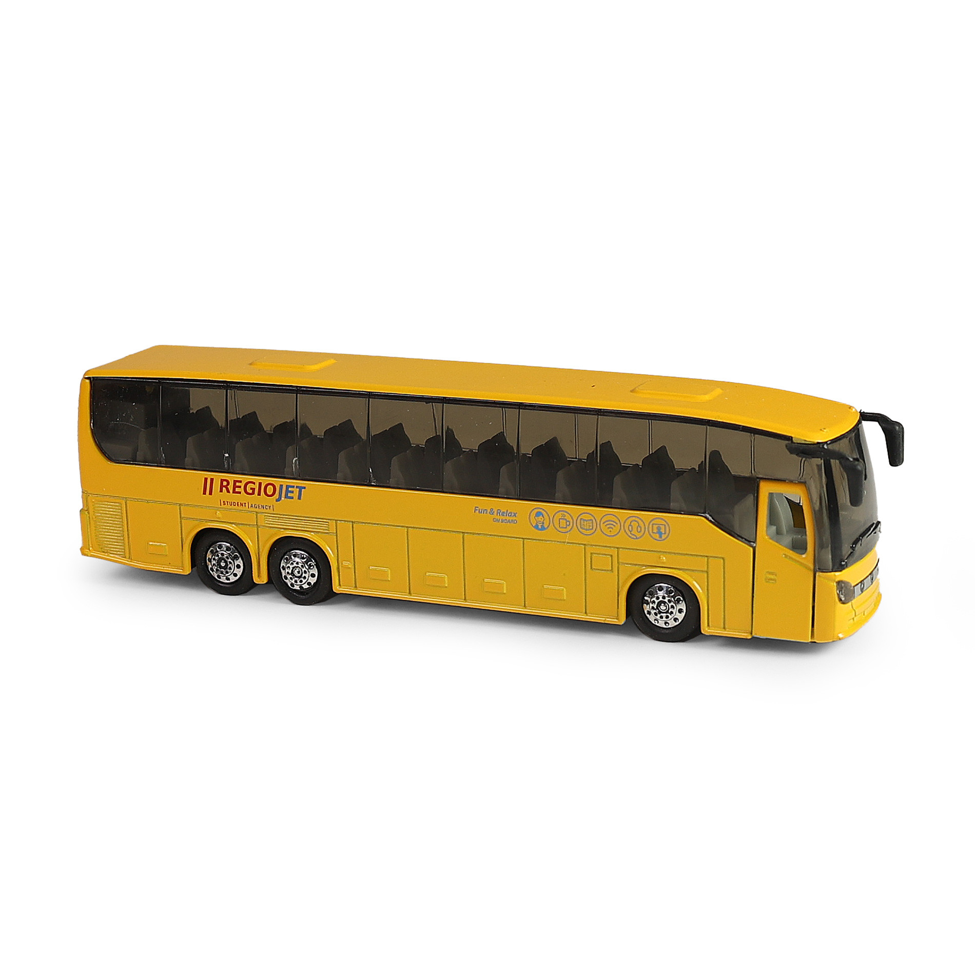 Kovový autobus RegioJet, 19 cm