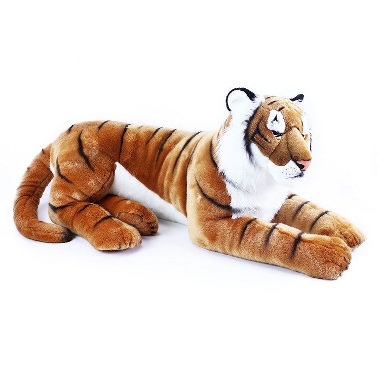 plyšový tiger ležiaci, 92 cm