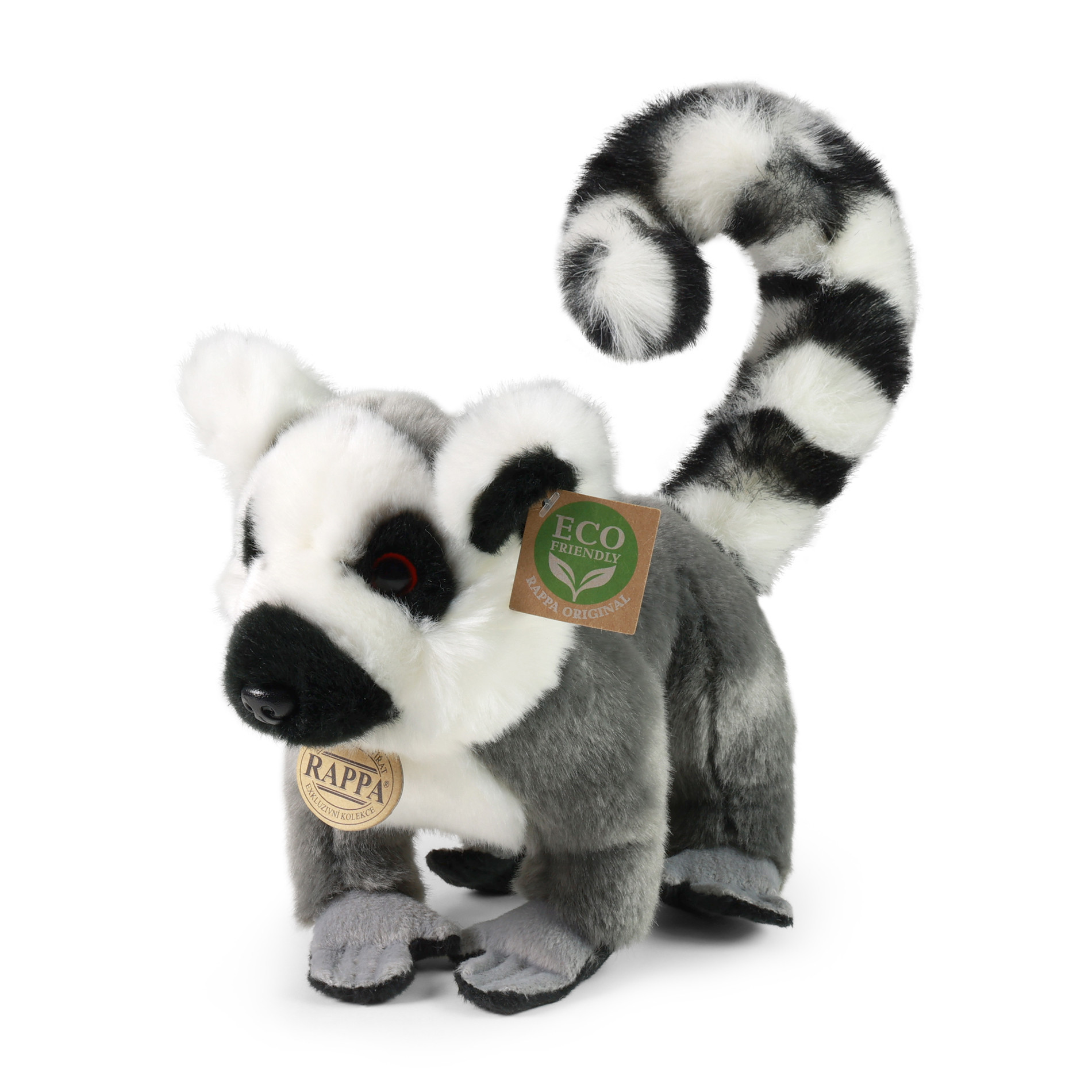 Plyšový lemur stojaci 28 cm ECO-FRIENDLY