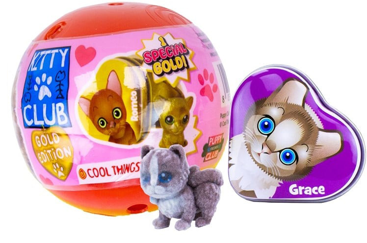 Figúrka mačičky v kapsule/guli