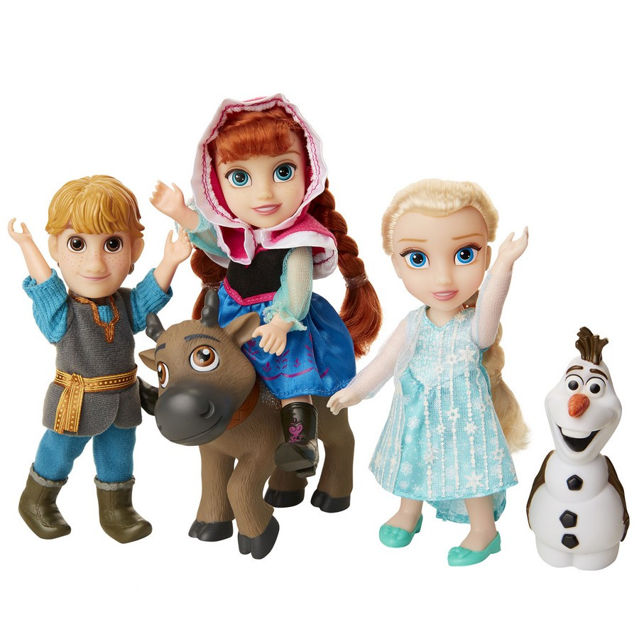 Frozen 2: Veľký set s figúrkami Anna, Elsa, Olaf, Kristof 15 cm