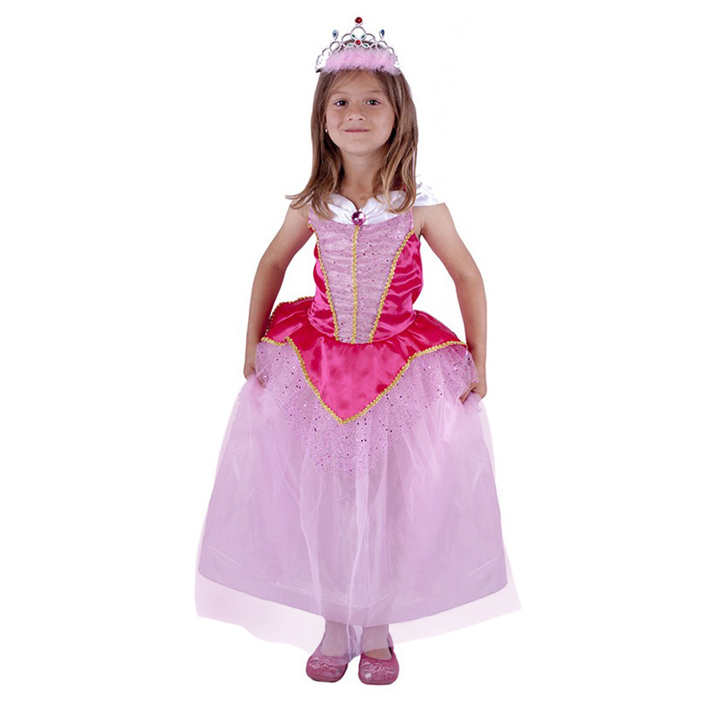 Detský kostým princezná ružová (M) e-obal