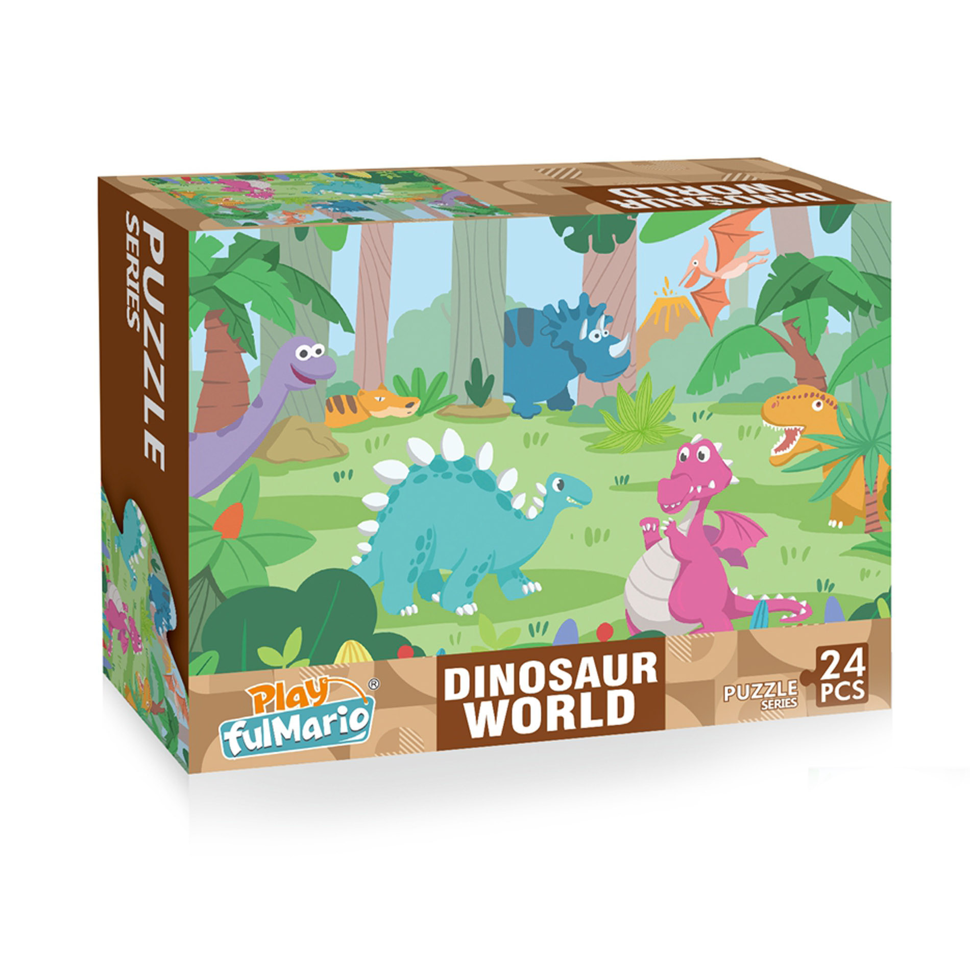 Puzzle s dinosaurami 24 dielov 50 x 34 cm