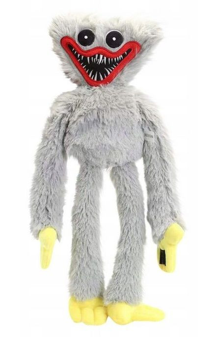 Plyšový Huggy Wuggy sivý 38 cm