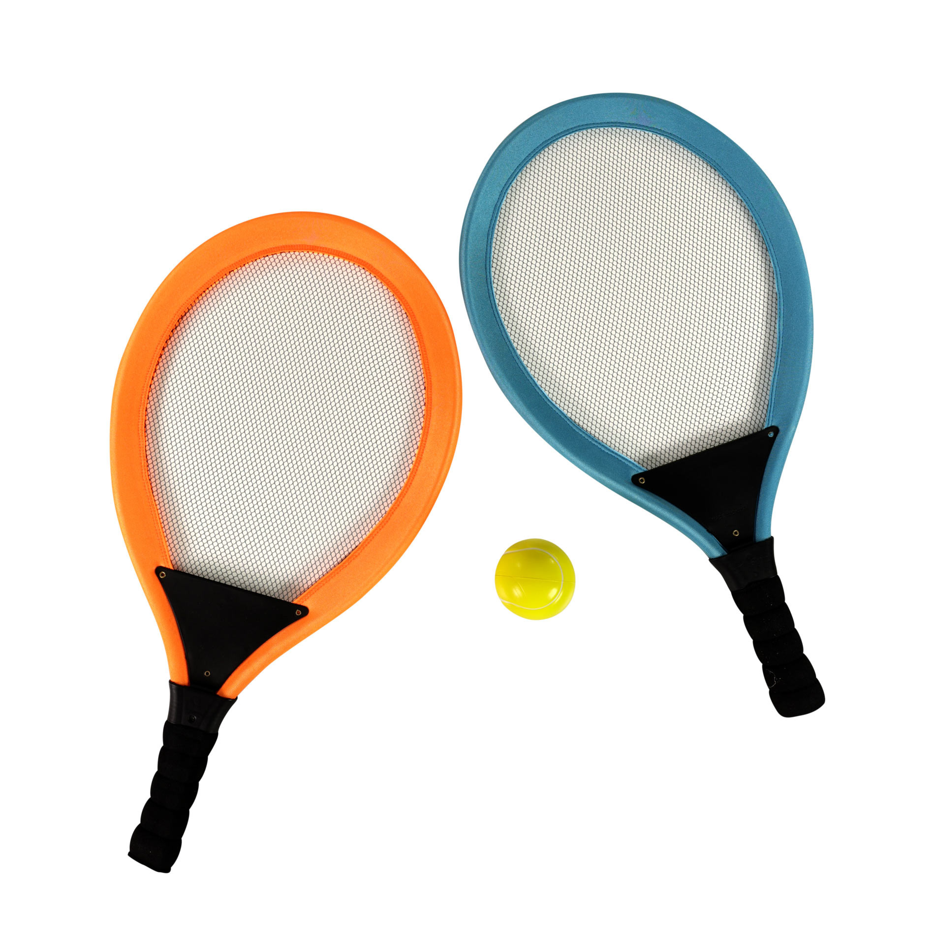 Set na tenis - športové rakety so sieťovanou výplňou a s loptičkou