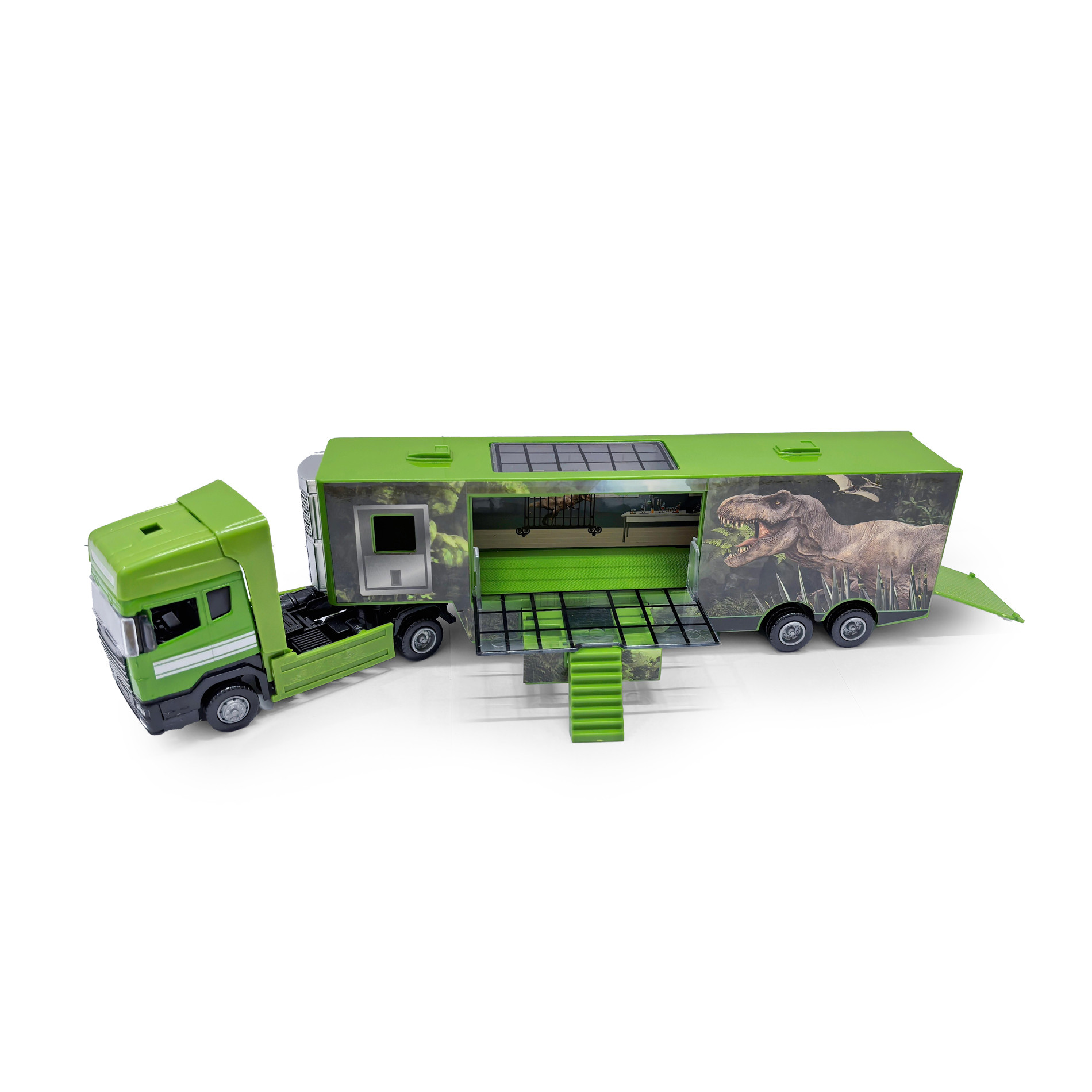 Auto kamión kov/plast s motívom dinosaura III.