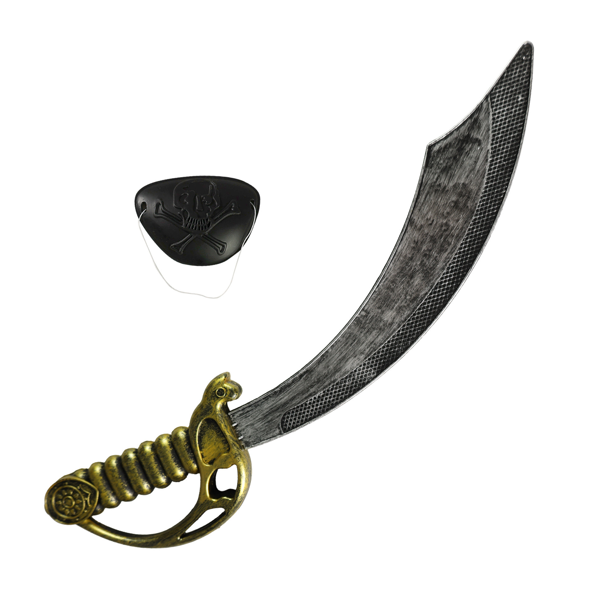 Pirátska šabľa s klapkou na oko 46 cm