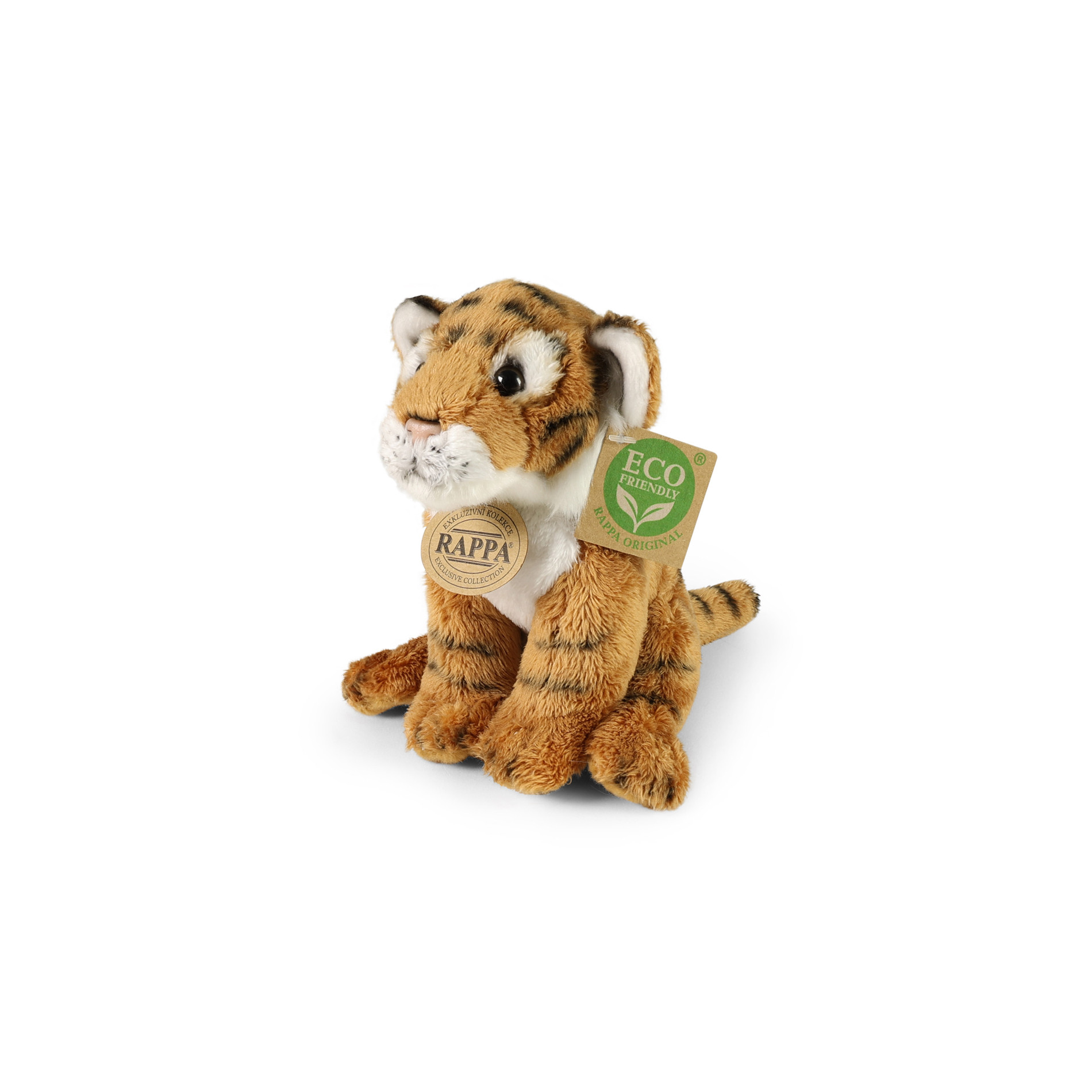 Plyšový tiger sediaci 15 cm ECO-FRIENDLY