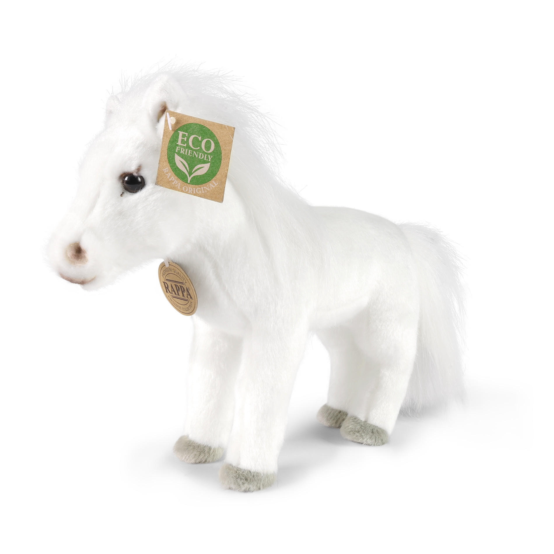 Plyšový kôň biely 24 cm ECO-FRIENDLY