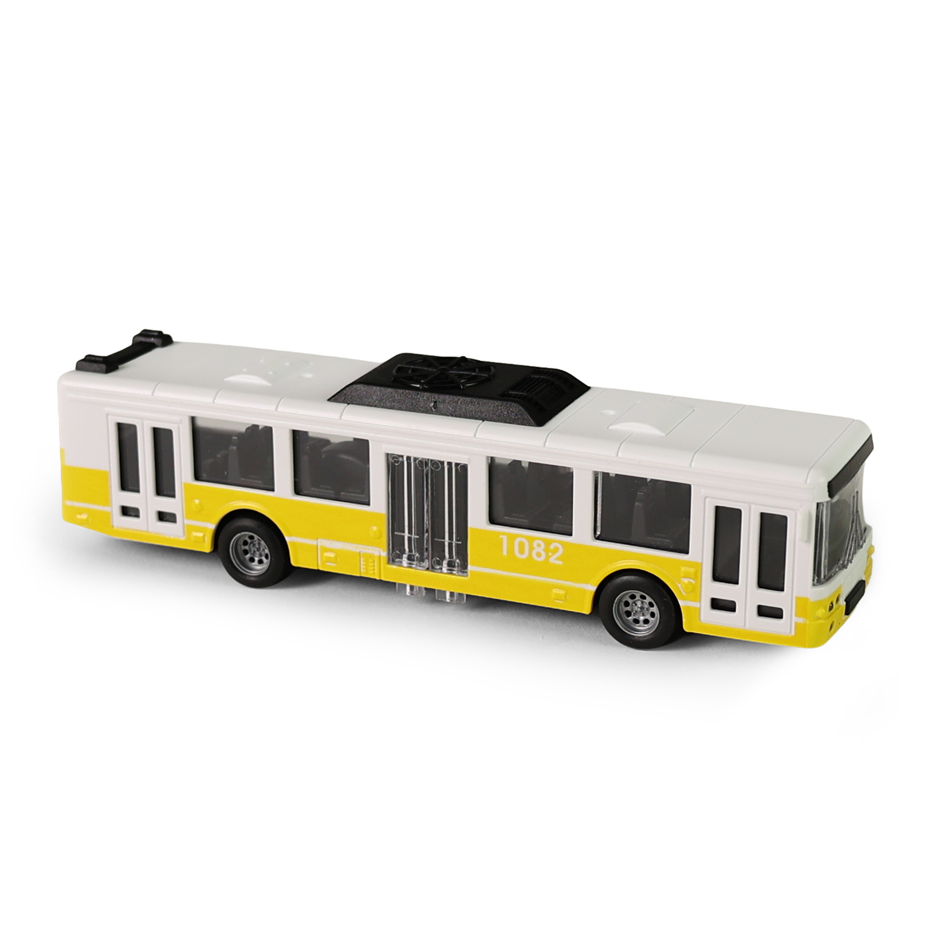 Autobus MHD žltý 16 cm