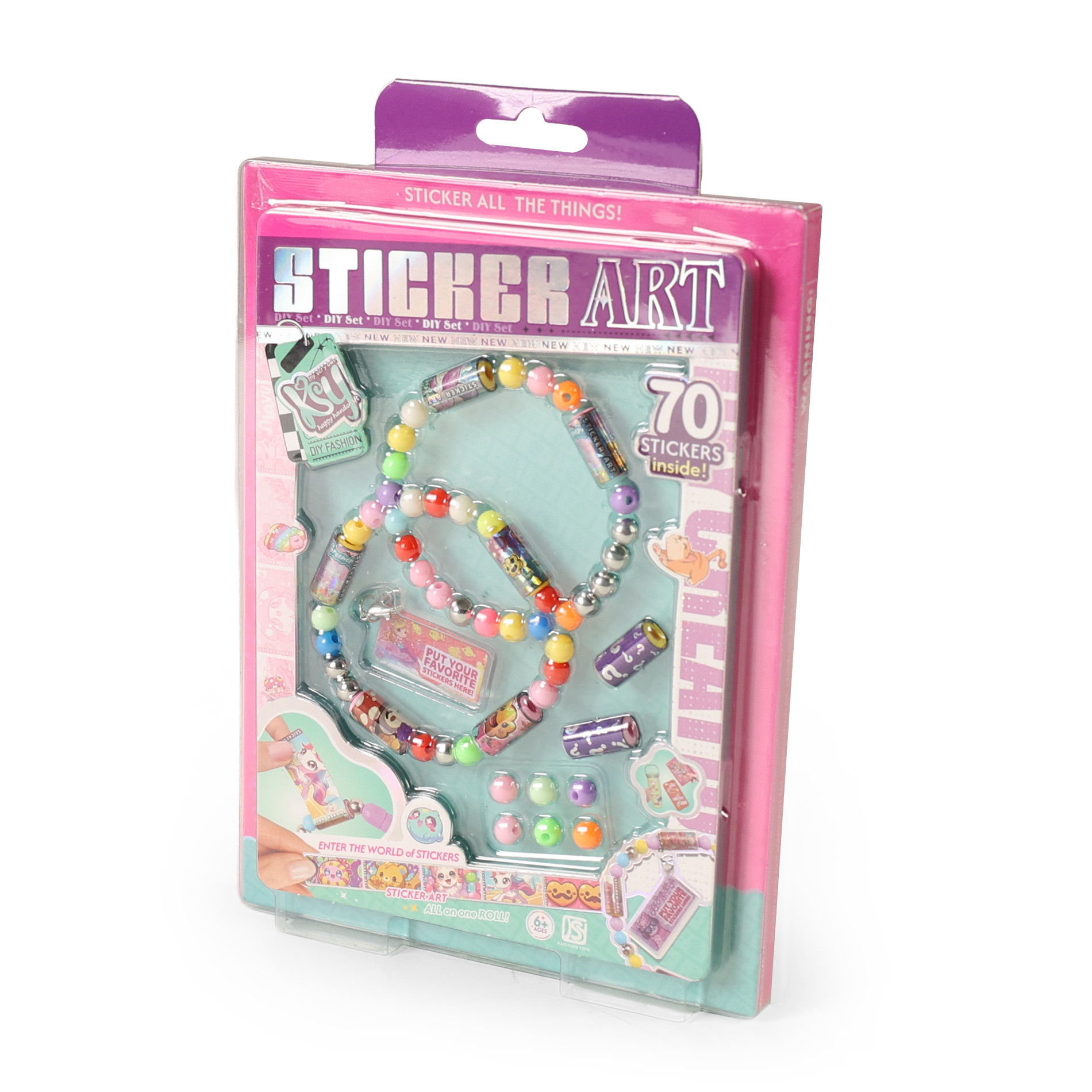 Kreatívny náramok so samolepkami