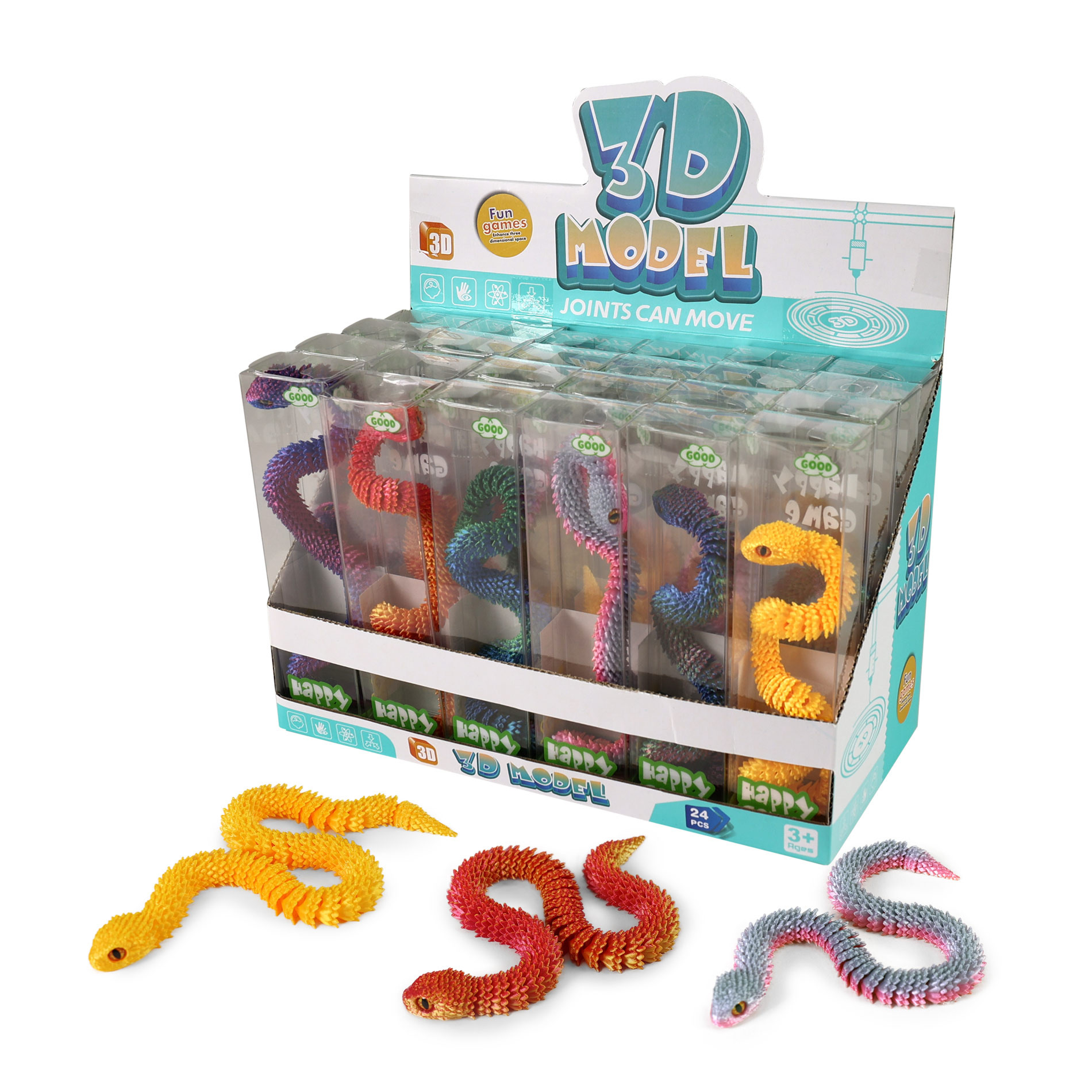 Magický had zmija 3D 30 cm