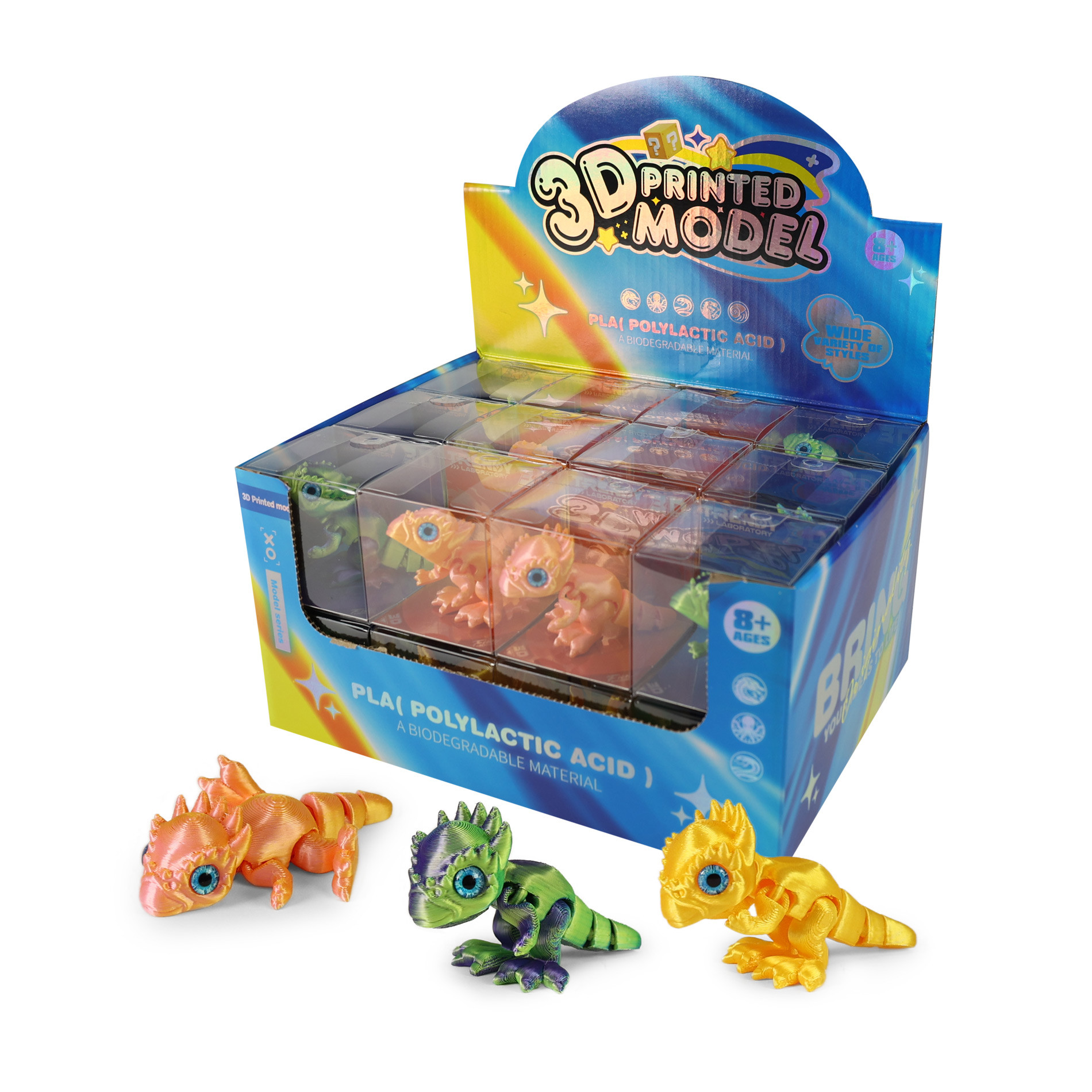 Magický dinosaurus 3D 9 cm