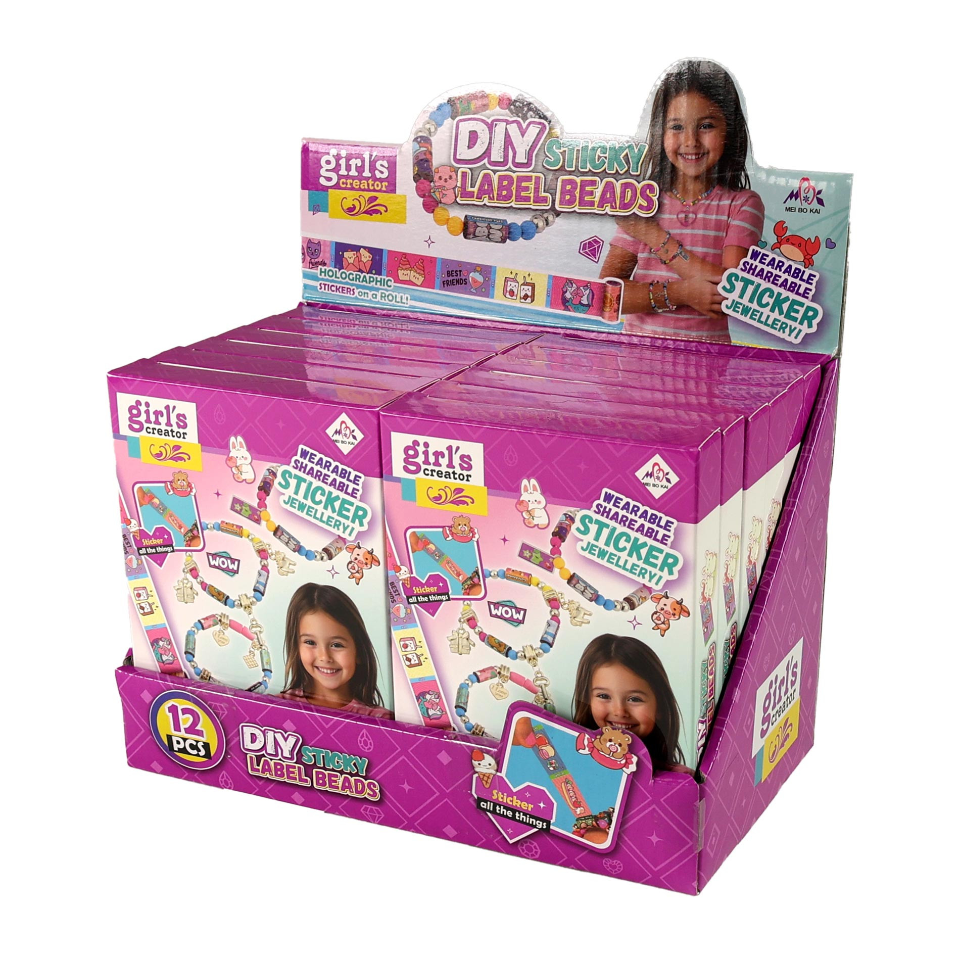 Kreatívna sada na výrobu náramkov so samolepkami