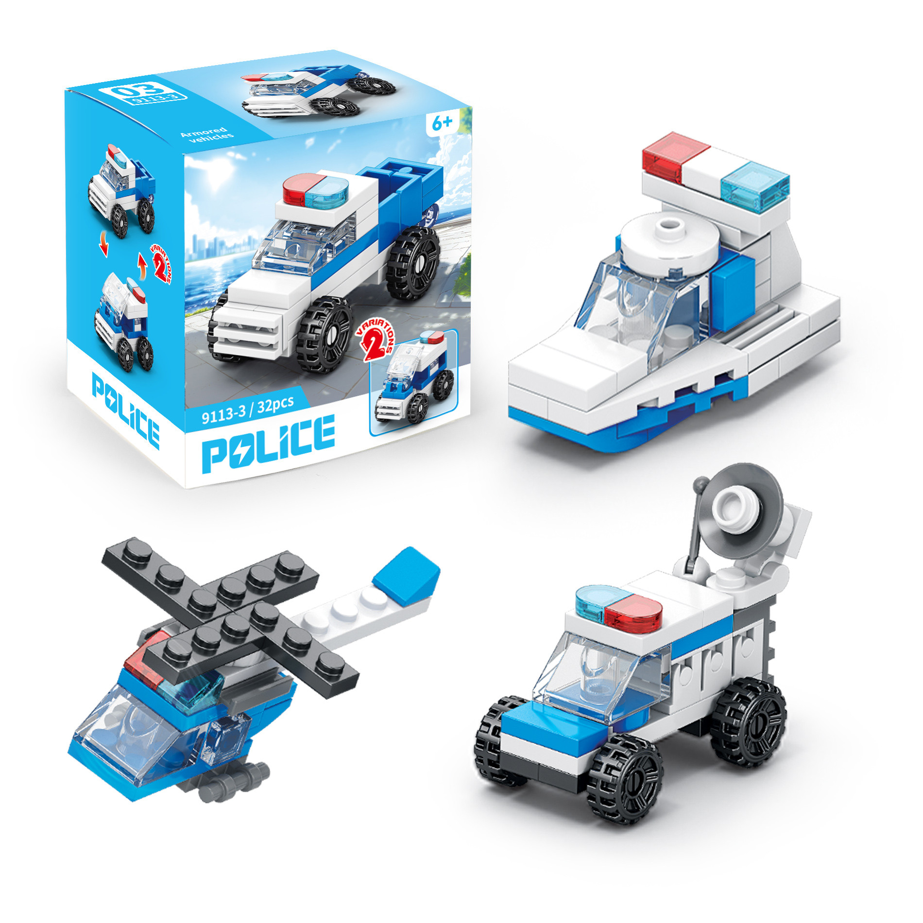 Stavebnica polícia 10v1
