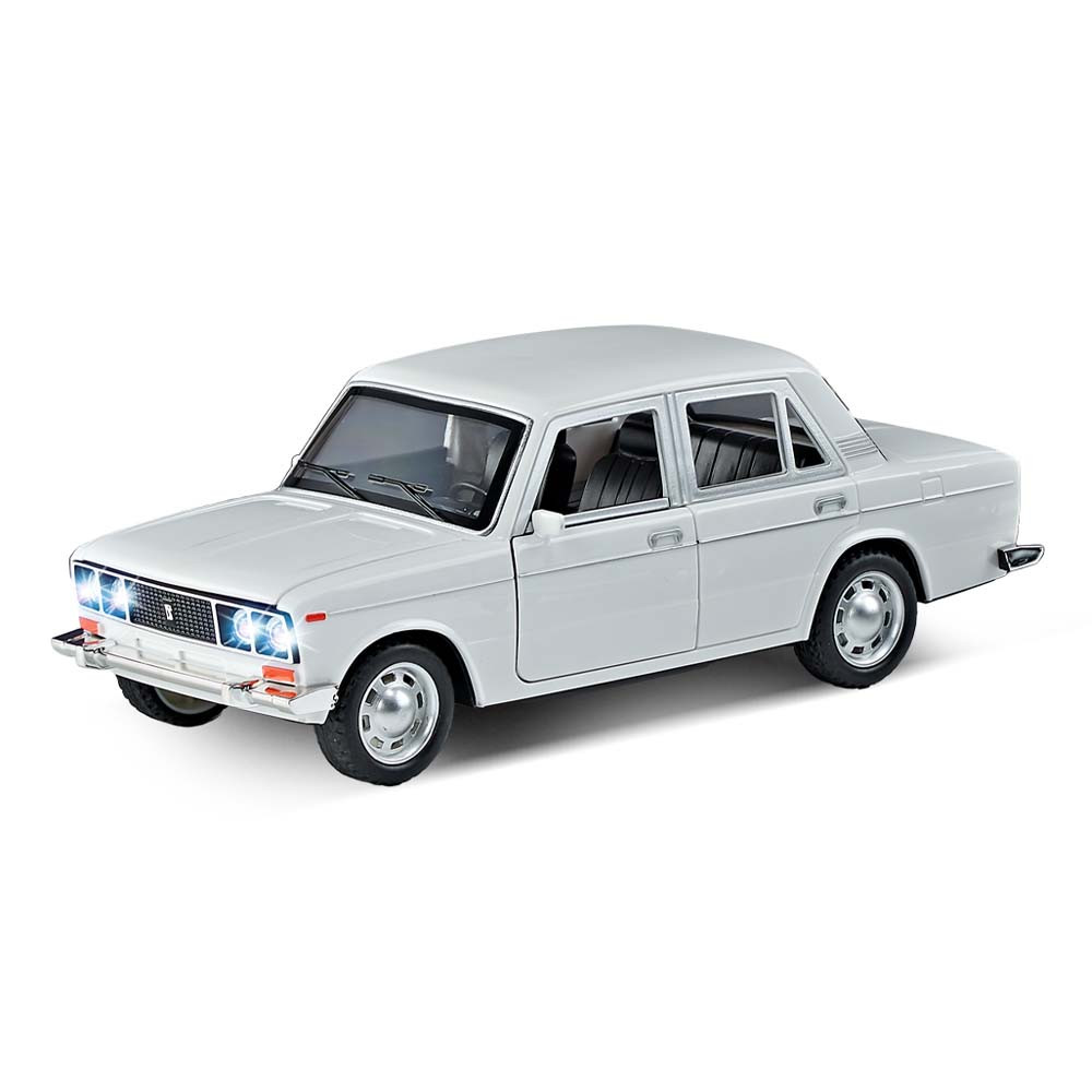 Auto biele so zvukom a svetlom 18 cm