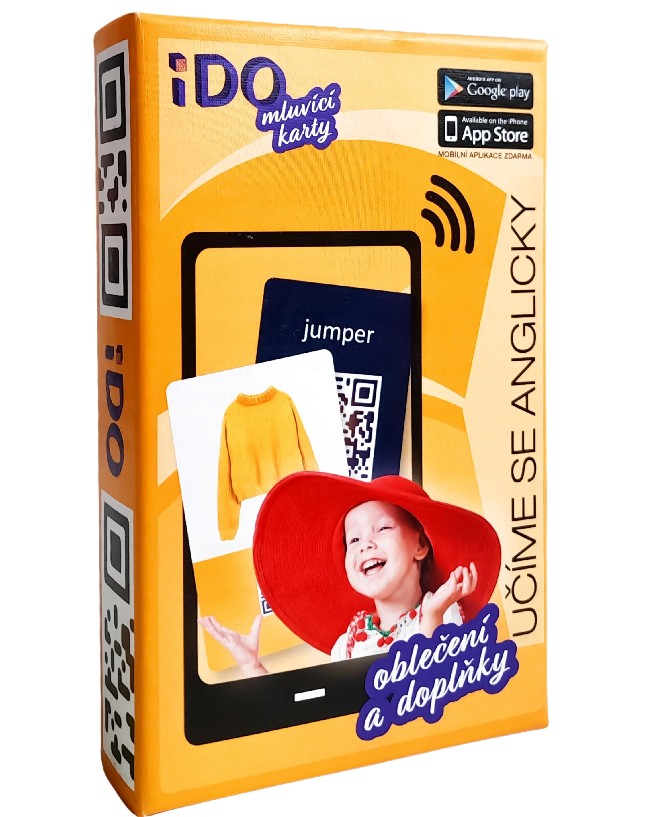 iDO hovoriace karty / Učíme sa anglicky - OBLEČENIE a DOPLNKY  (CZ verze)