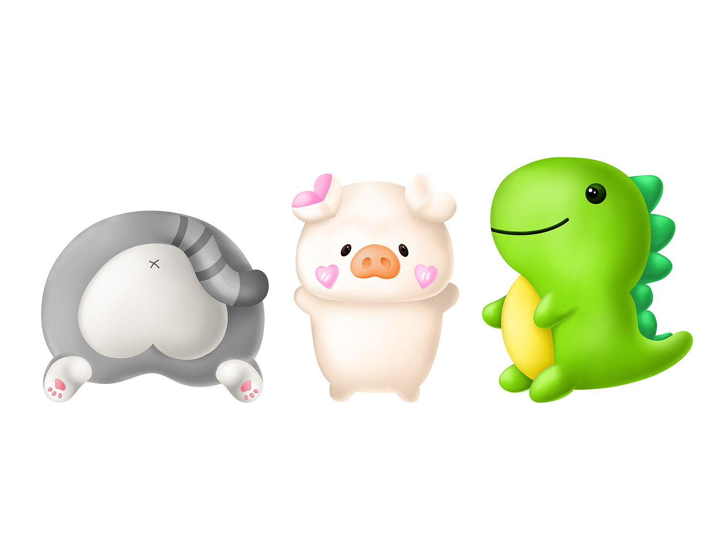 Gifty - 3D sqeeze stickers - mix 1