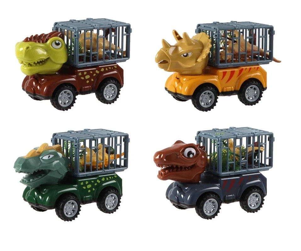 Auto na zotrvačník Dinosaurus s figúrkou 12,5 cm