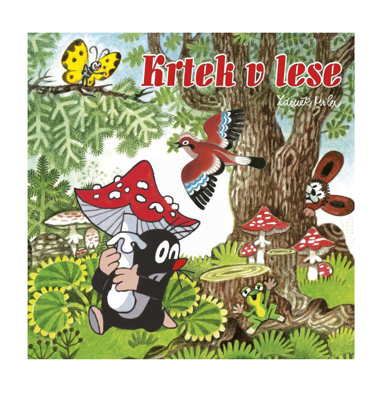 Omaľovánka štvorcová Krtko v lese