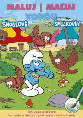 Omaľovánka A5 Maľuj vodou Šmolkovia