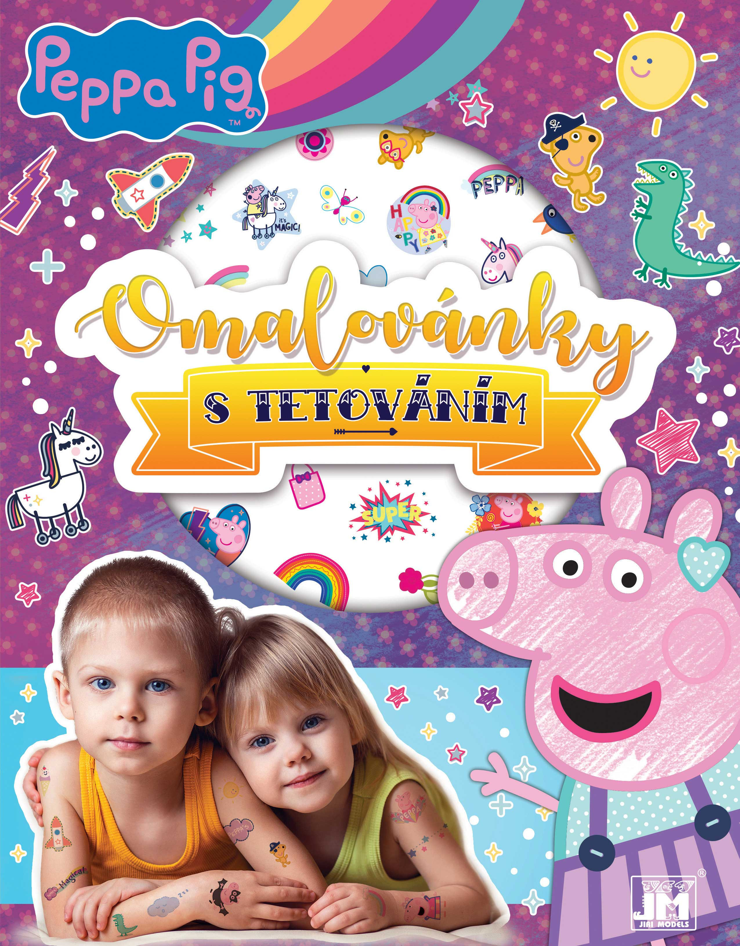 Omaľovánka s tetovaním Prasiatko Peppa