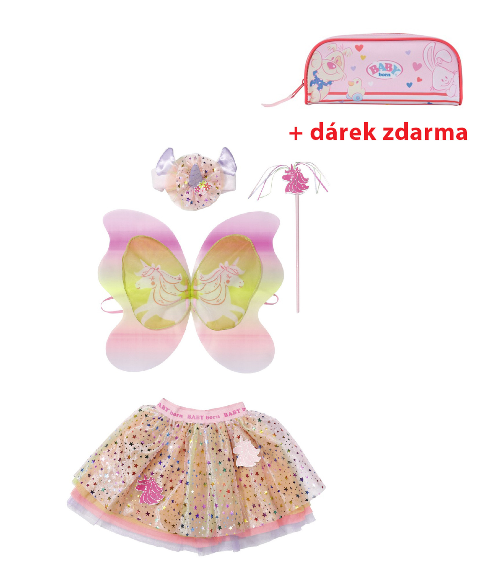 BABY born Oblečenie "Jednorožec" pre bábiku aj pre dievčatko + darček zadarmo