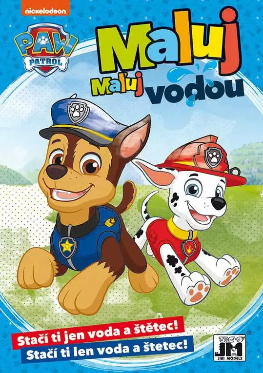 Omaľovánka A5 Maľuj vodou Paw Patrol