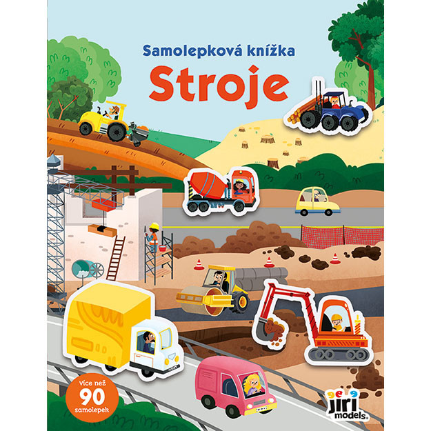 Knižka samolepková Stroje