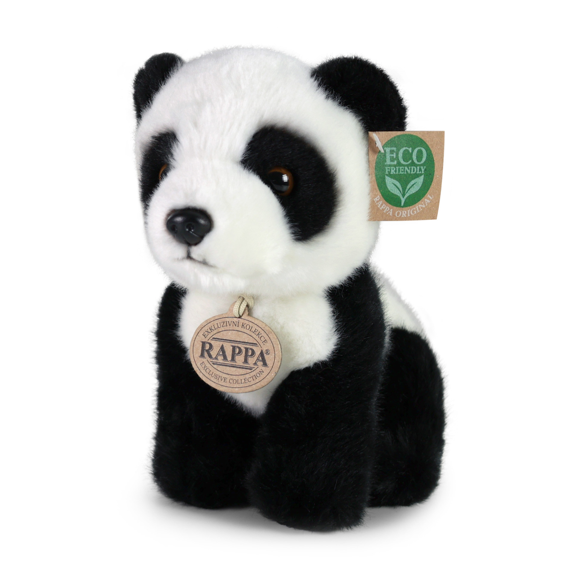 Plyšová panda sediaci 18 cm ECO-FRIENDLY