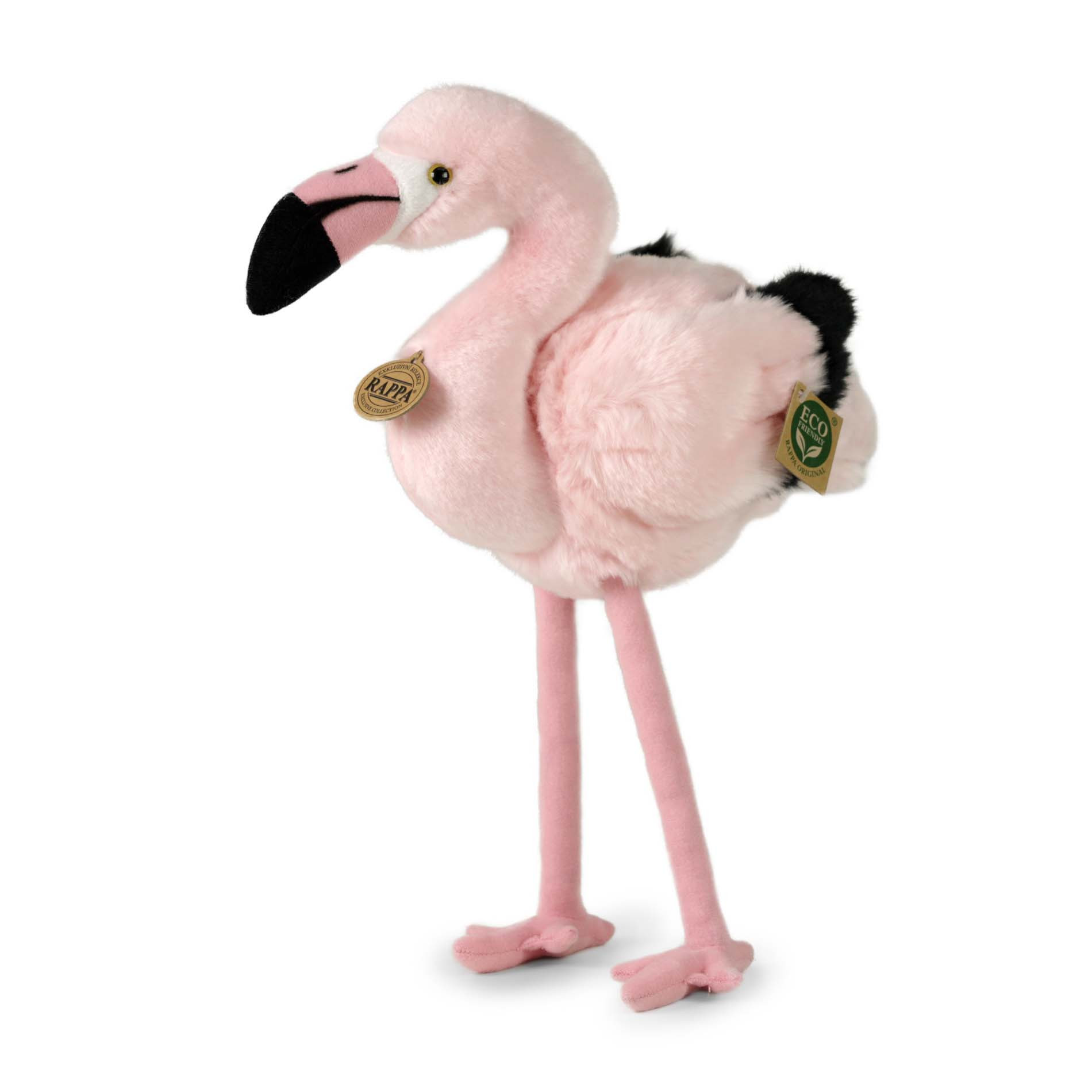 Plyšový vták plameniak 34 cm ECO-FRIENDLY