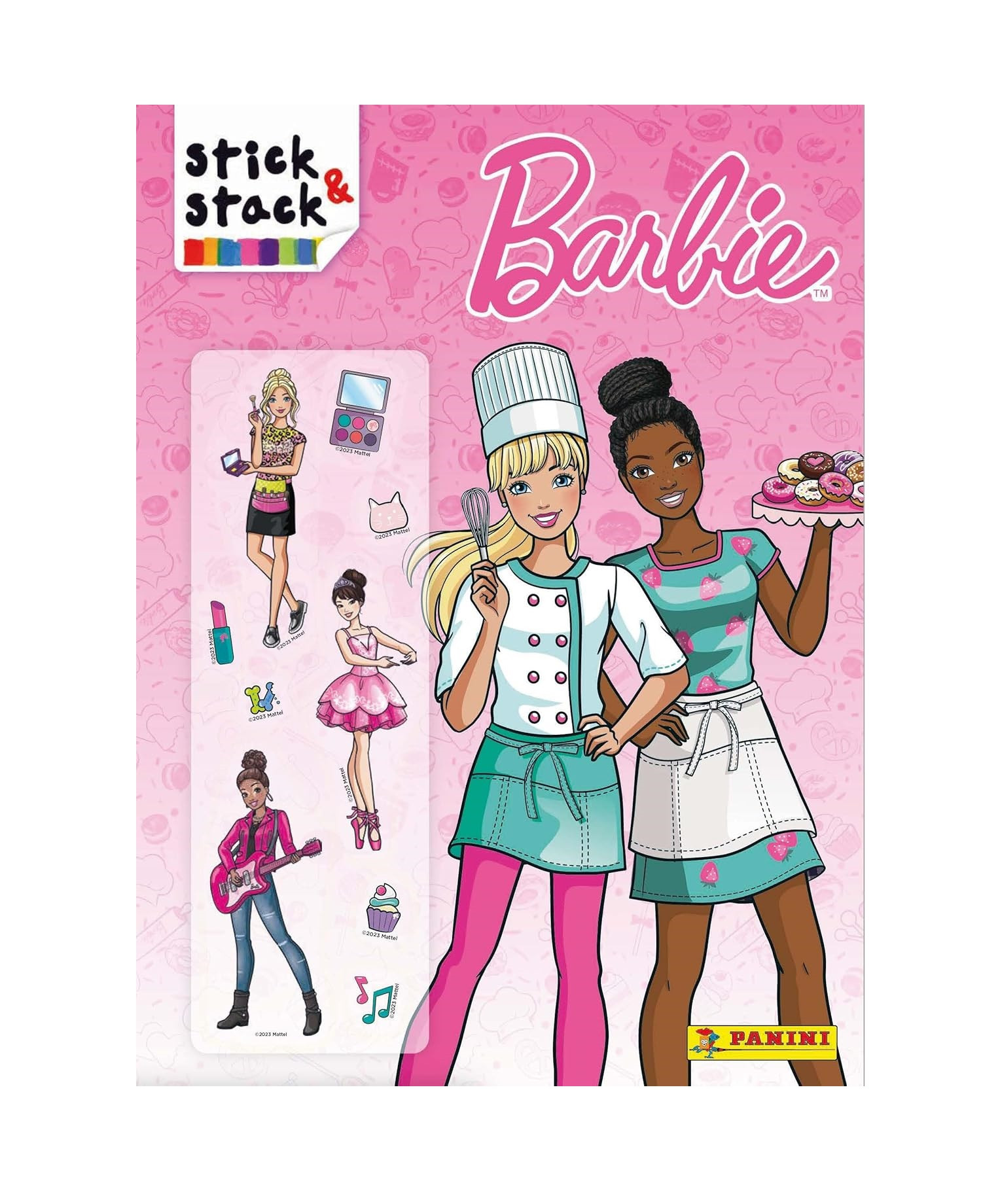 Kreatívny set samolepkovania + omaľovánky Barbie