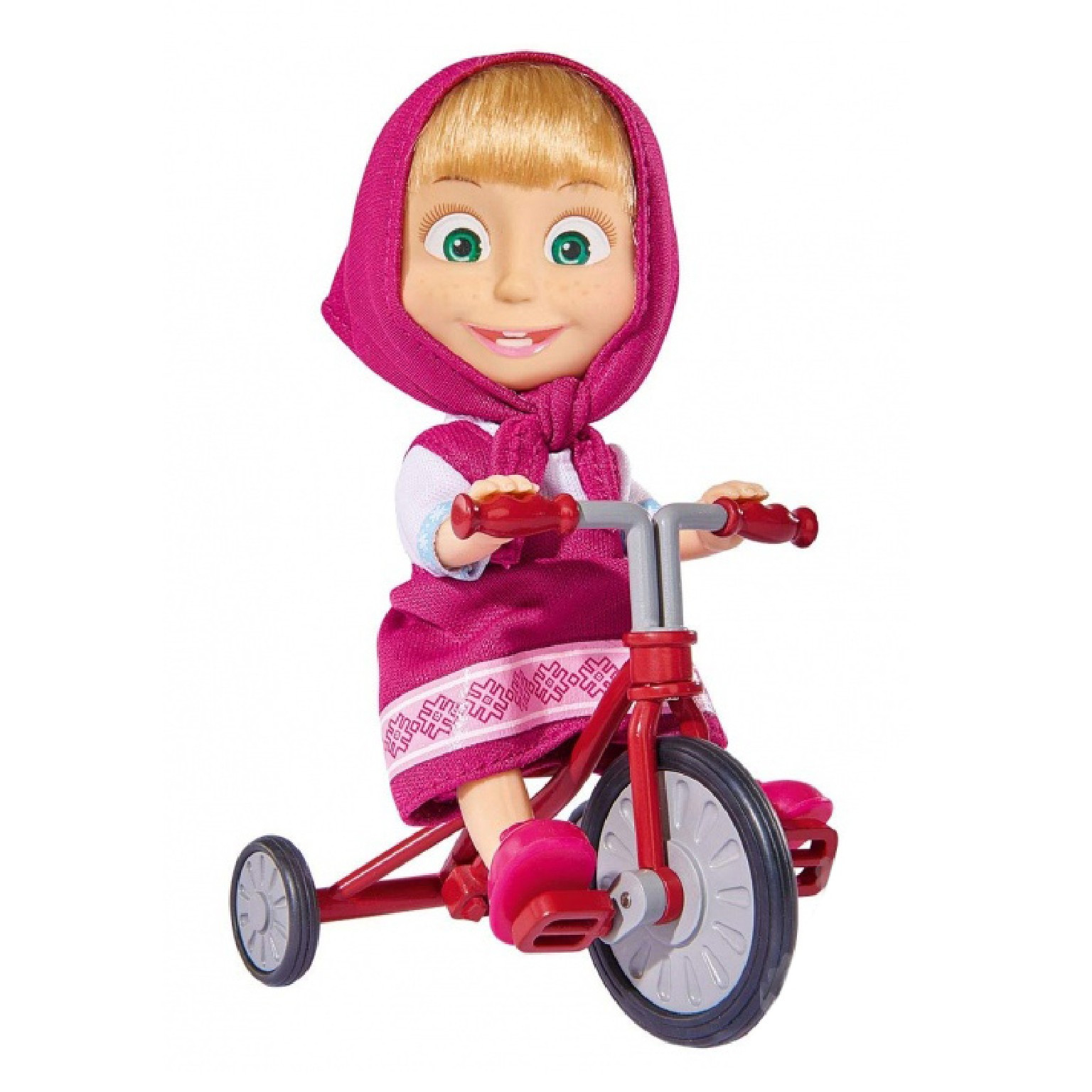 Máša a medveď Bábika Máša na trojkolke