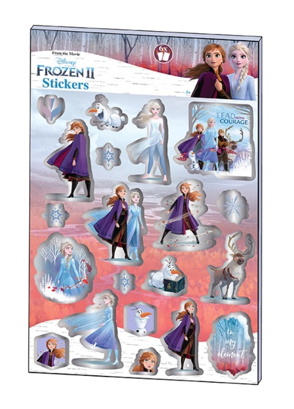 Sada samolepiek 6 listov Frozen 2