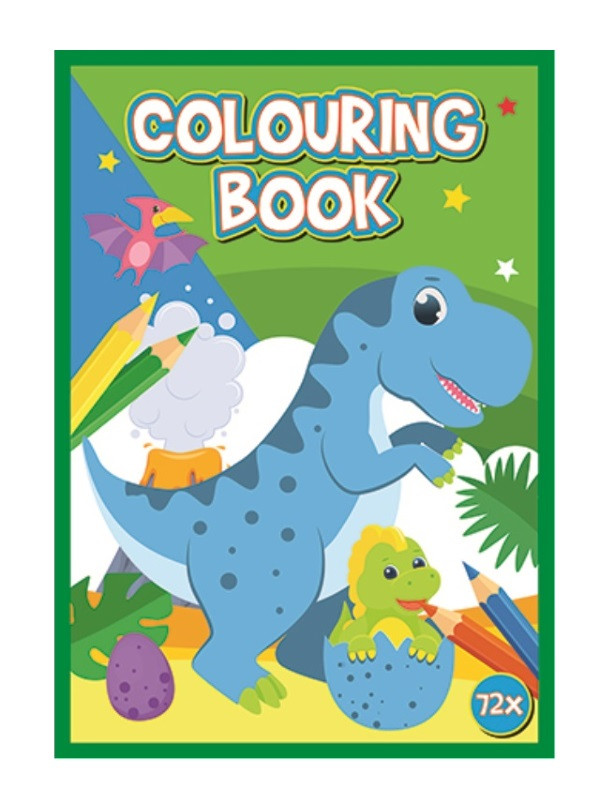 Kniha omaľovánok 72 strán A4 Dinosaury
