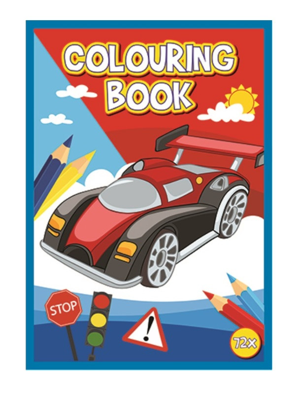 Kniha omaľovánok 72 strán A4 Dopravné prostriedky