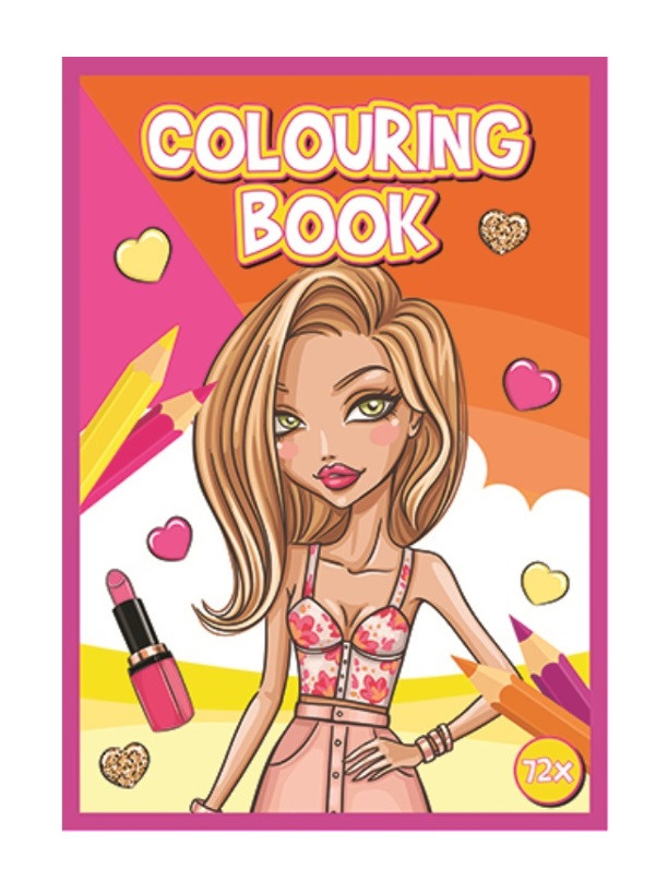 Kniha omaľovánok 72 strán A4 Móda