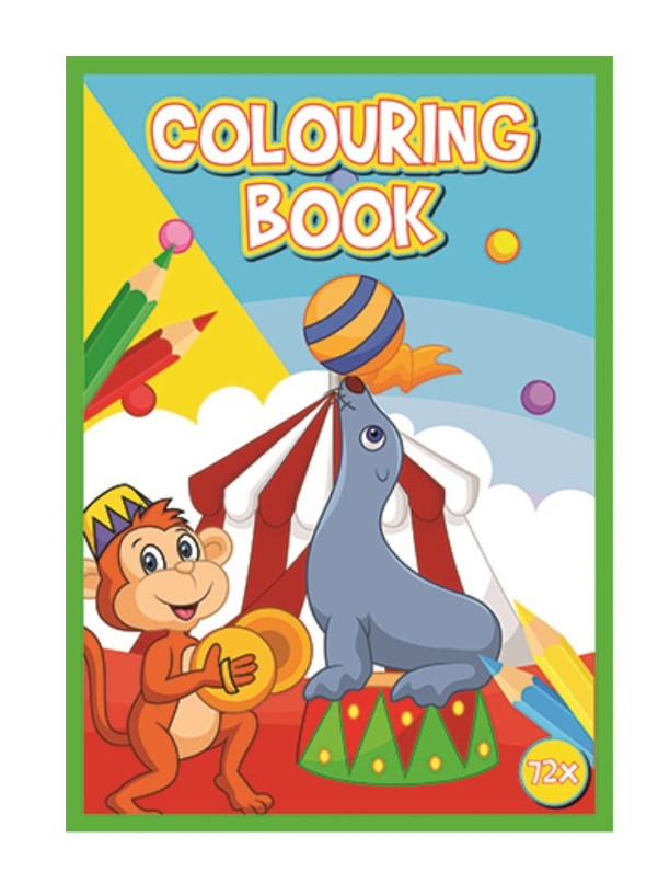 Kniha omaľovánok 72 strán A4 Cirkus
