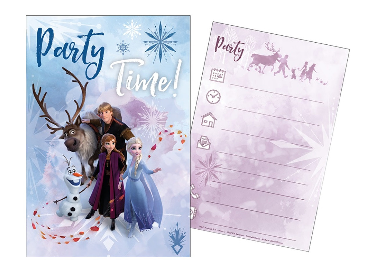 Sada párty 5 pozvánok + 5 obálok Frozen 2