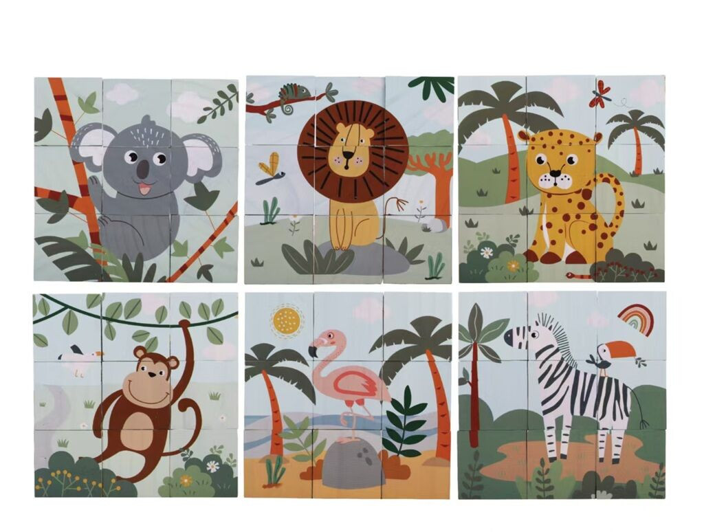 2Kids Toys Drevené kocky Safari