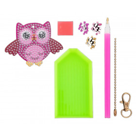 Kreatívny set výroba diamantového prívesku sova