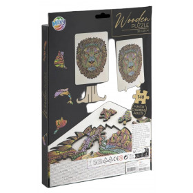 Drevené puzzle lev 140 dielikov