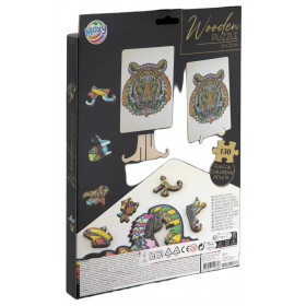 Drevené puzzle tiger 130 dielikov