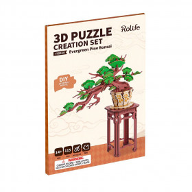 RoboTime 3D drevená skladačka borovice