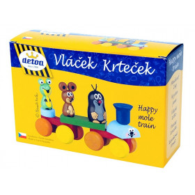 Drevený vláčik Krtko