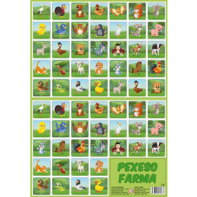 Pexeso Farma - kreslené zvieratká