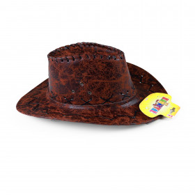Detský kovbojský klobúk hnedý